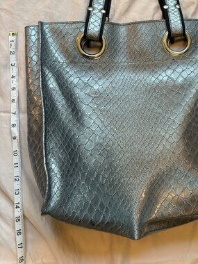 Kate Landry Snake Skin Print Shoulder/Tote Bag